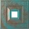 Ekena Millwork Eris Medallion (Canopies up to 9 7/8"), 18"W x 18"H x 3 1/2"ID x 1 1/8"P, Copper Green Patina CM18ERCGS - alternate 1